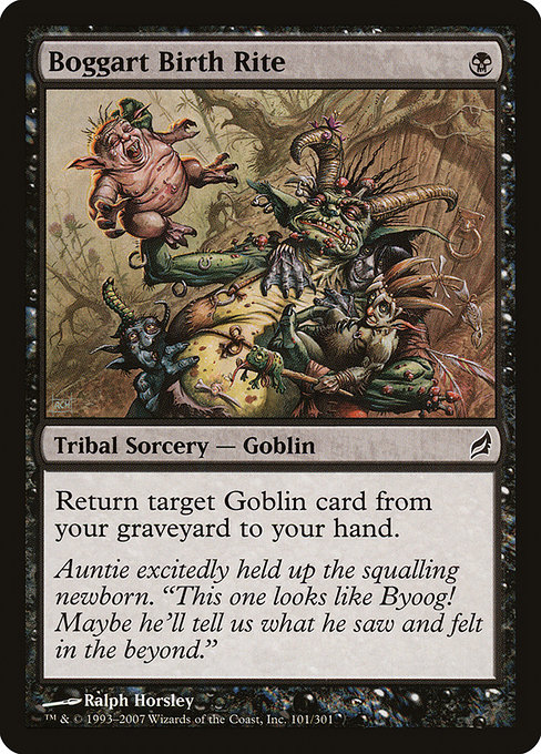 Magic the Gathering Card - Boggart Birth Rite - MTG Circle
