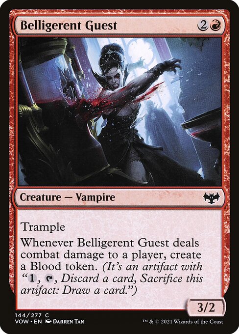 Magic the Gathering Card - Belligerent Guest - MTG Circle