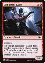 Magic the Gathering Card - Belligerent Guest - MTG Circle