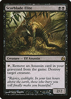 Magic the Gathering Card - Scarblade Elite - MTG Circle