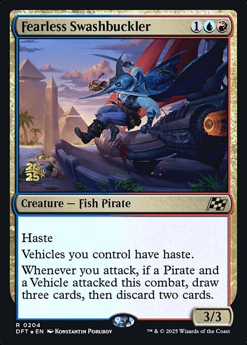 Magic the Gathering Card - Fearless Swashbuckler - MTG Circle