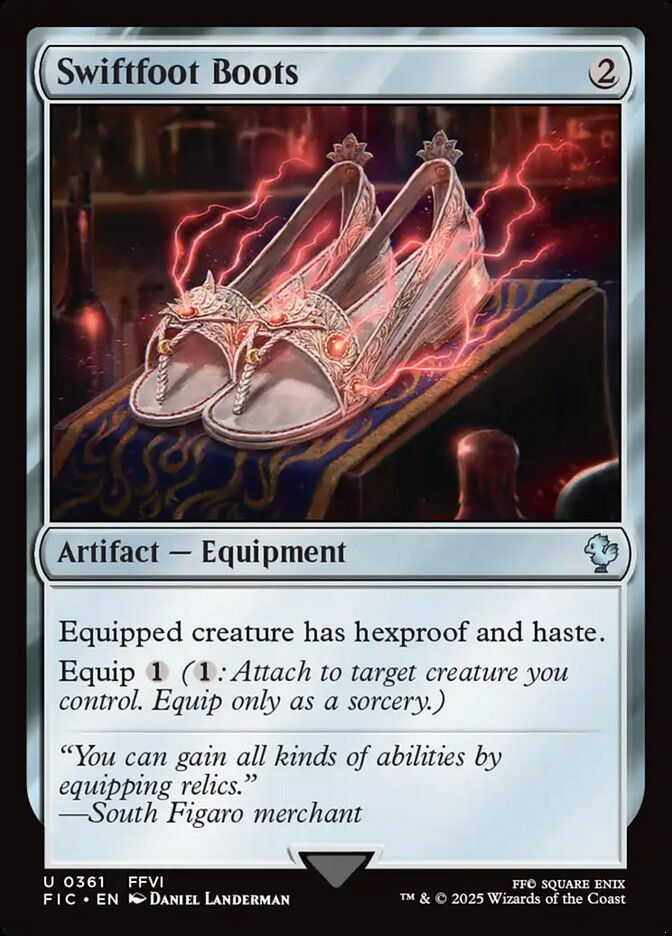 Magic the Gathering Card - Swiftfoot Boots - MTG Circle