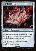 Magic the Gathering Card - Swiftfoot Boots - MTG Circle