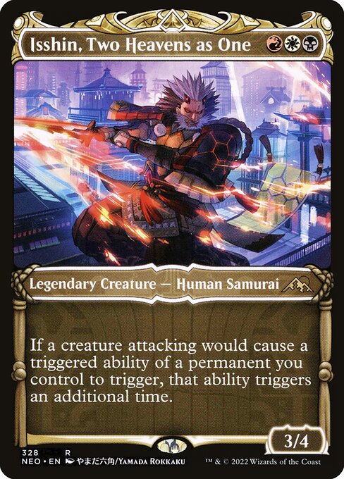 Magic the Gathering Card - Isshin, Two Heavens as One - MTG Circle