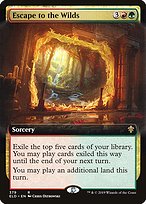 Magic the Gathering Card - Escape to the Wilds - MTG Circle