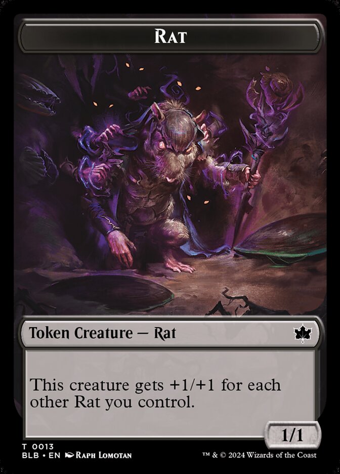 Magic the Gathering Card - Rat - MTG Circle