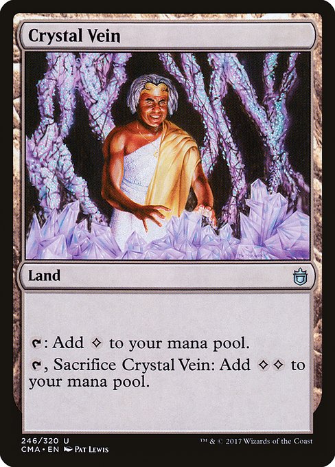 Magic the Gathering Card - Crystal Vein - MTG Circle
