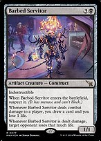 Magic the Gathering Card - Barbed Servitor - MTG Circle