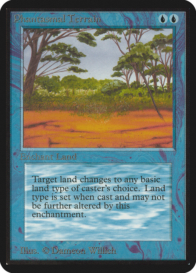 Magic the Gathering Card - Phantasmal Terrain - MTG Circle