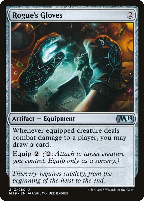 Magic the Gathering Card - Rogue's Gloves - MTG Circle