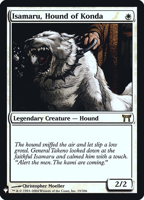 Magic the Gathering Card - Isamaru, Hound of Konda - MTG Circle