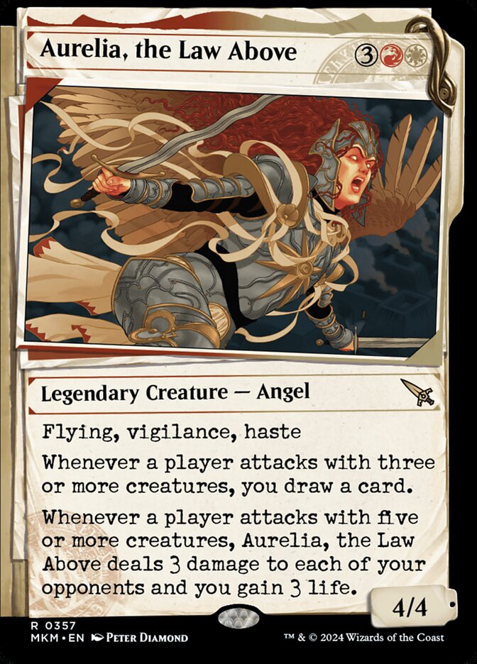 Magic the Gathering Card - Aurelia, the Law Above - MTG Circle