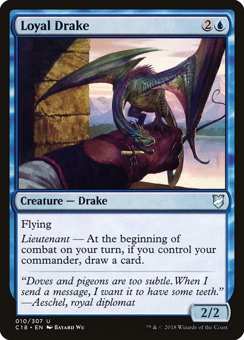 Magic the Gathering Card - Loyal Drake - MTG Circle