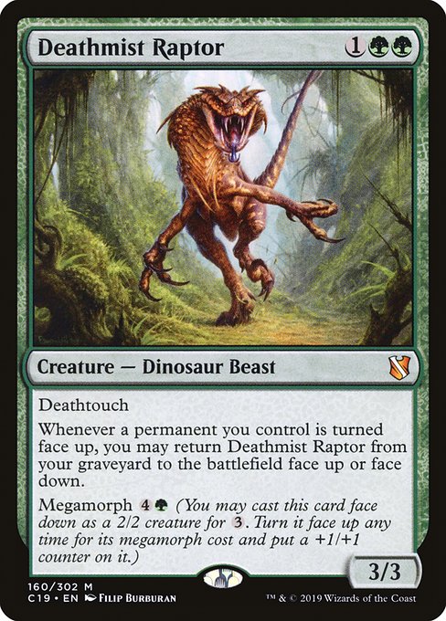 Magic the Gathering Card - Deathmist Raptor - MTG Circle