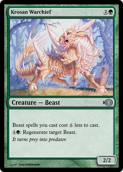 Magic the Gathering Card - Krosan Warchief - MTG Circle