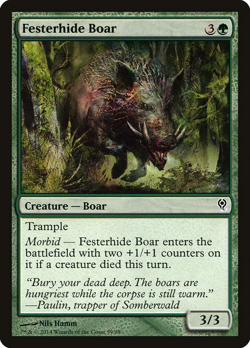 Magic the Gathering Card - Festerhide Boar - MTG Circle