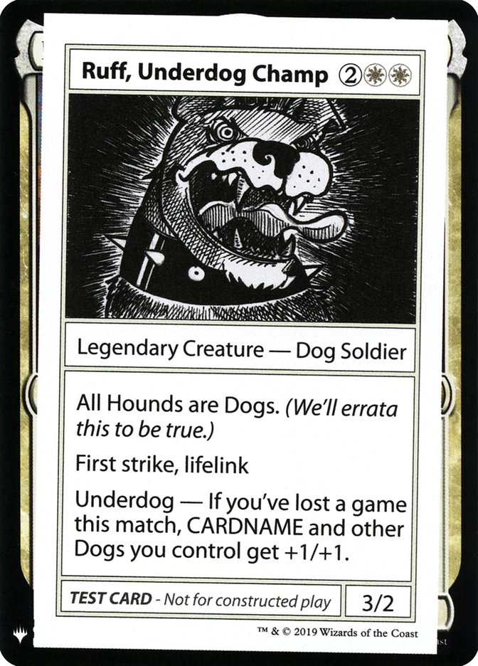 Magic the Gathering Card - Ruff, Underdog Champ - MTG Circle