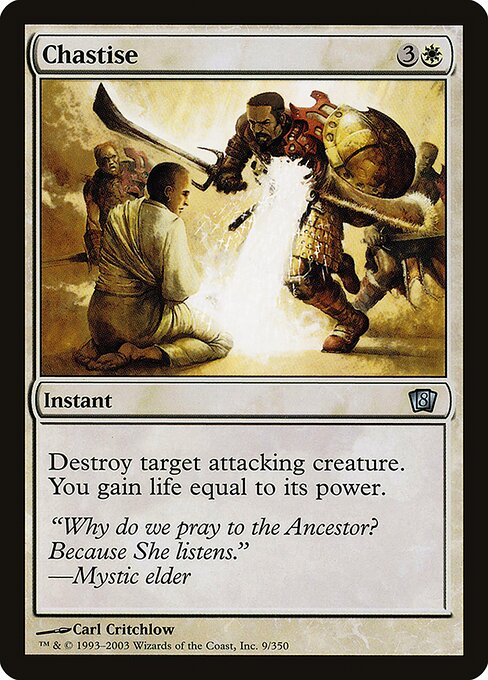 Magic the Gathering Card - Chastise - MTG Circle