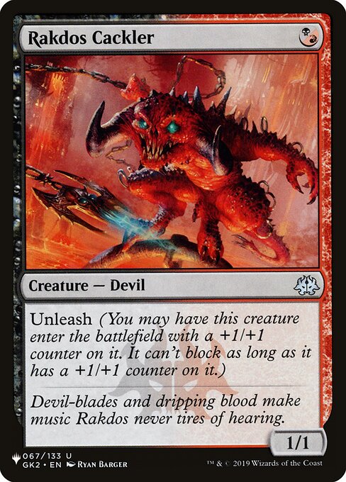 Magic the Gathering Card - Rakdos Cackler - MTG Circle