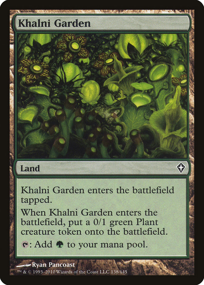 Magic the Gathering Card - Khalni Garden - MTG Circle