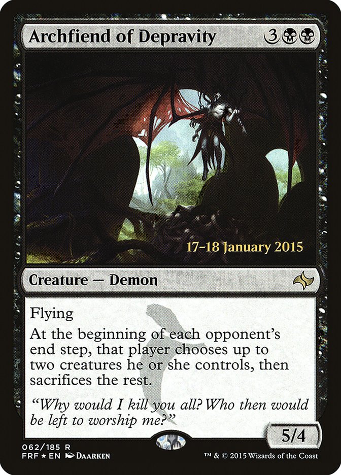 Magic the Gathering Card - Archfiend of Depravity - MTG Circle