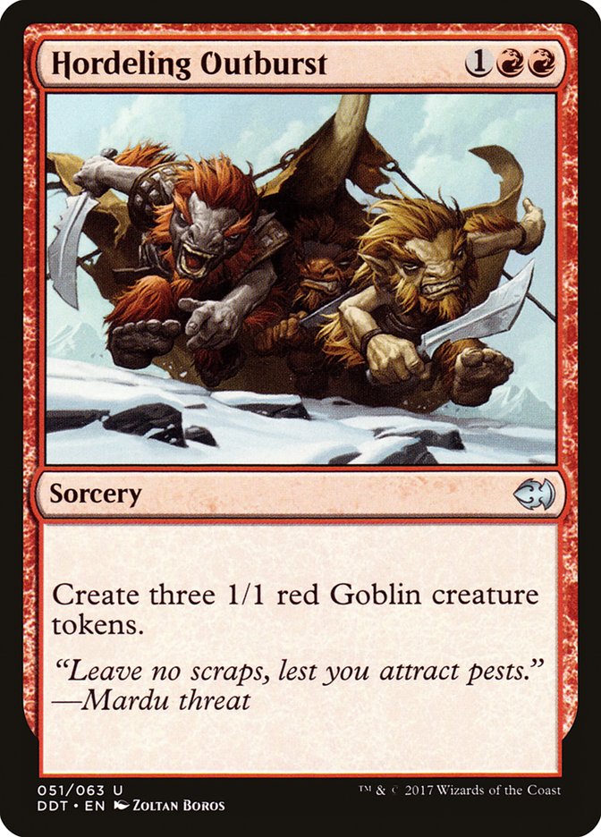 Magic the Gathering Card - Hordeling Outburst - MTG Circle