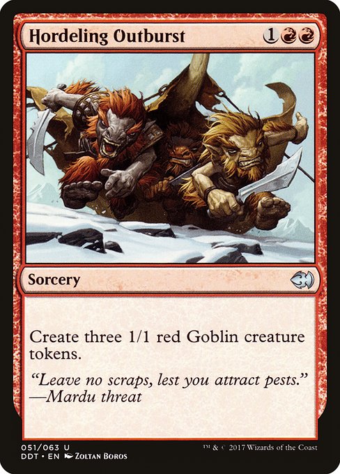Magic the Gathering Card - Hordeling Outburst - MTG Circle