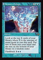 Magic the Gathering Card - Memory Deluge - MTG Circle