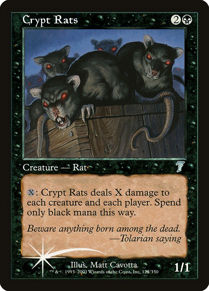Magic the Gathering Card - Crypt Rats - MTG Circle
