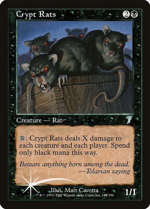 Magic the Gathering Card - Crypt Rats - MTG Circle
