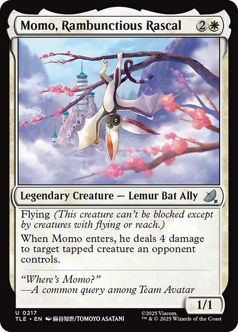 Magic the Gathering Card - Momo, Rambunctious Rascal - MTG Circle