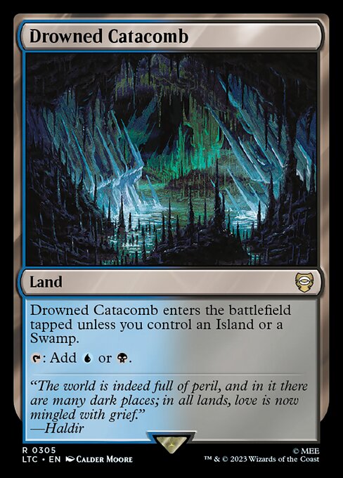 Magic the Gathering Card - Drowned Catacomb - MTG Circle