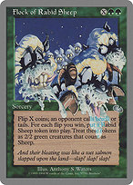 Magic the Gathering Card - Flock of Rabid Sheep - MTG Circle