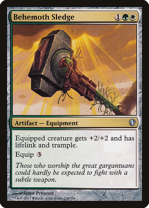 Magic the Gathering Card - Behemoth Sledge - MTG Circle