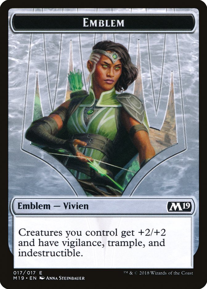 Magic the Gathering Card - Vivien Reid Emblem - MTG Circle