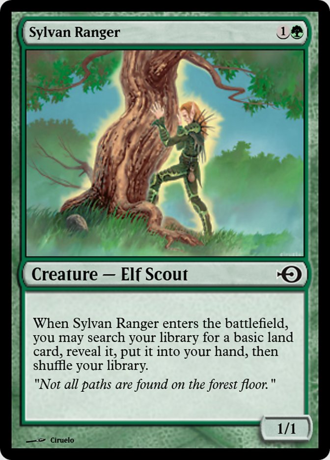 Magic the Gathering Card - Sylvan Ranger - MTG Circle