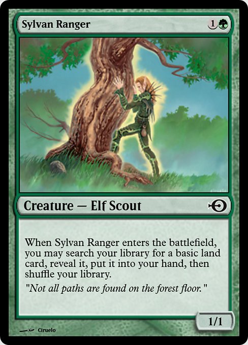 Magic the Gathering Card - Sylvan Ranger - MTG Circle