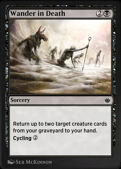 Magic the Gathering Card - Wander in Death - MTG Circle