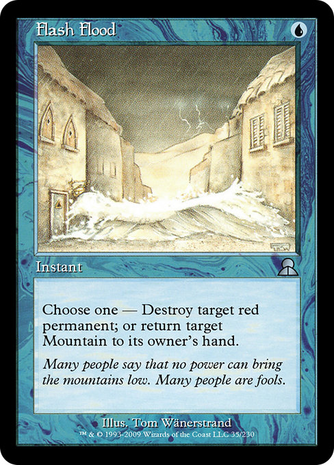 Magic the Gathering Card - Flash Flood - MTG Circle