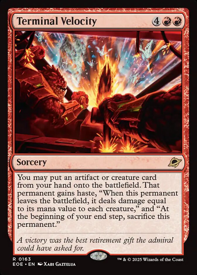 Magic the Gathering Card - Terminal Velocity - MTG Circle