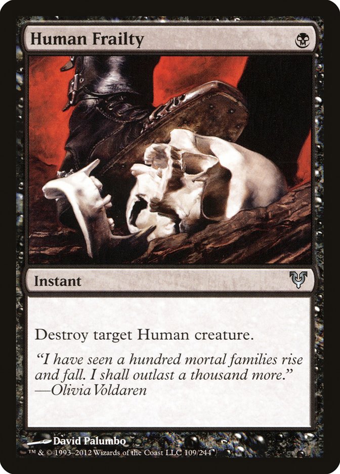 Magic the Gathering Card - Human Frailty - MTG Circle