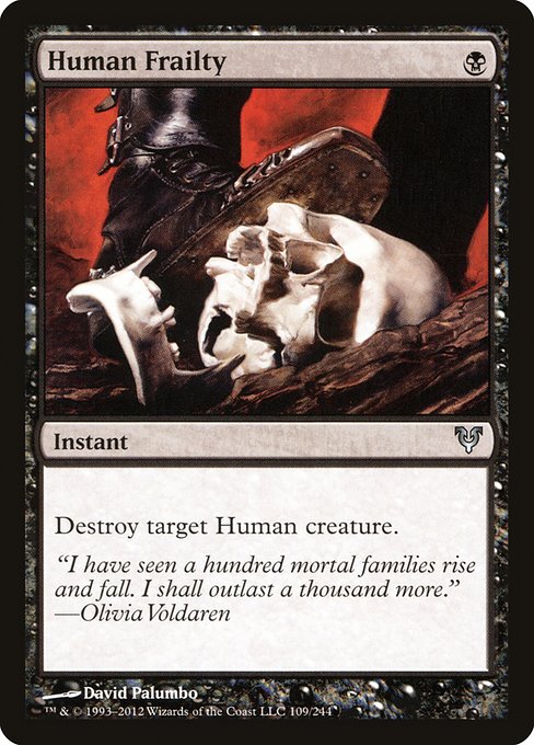 Magic the Gathering Card - Human Frailty - MTG Circle