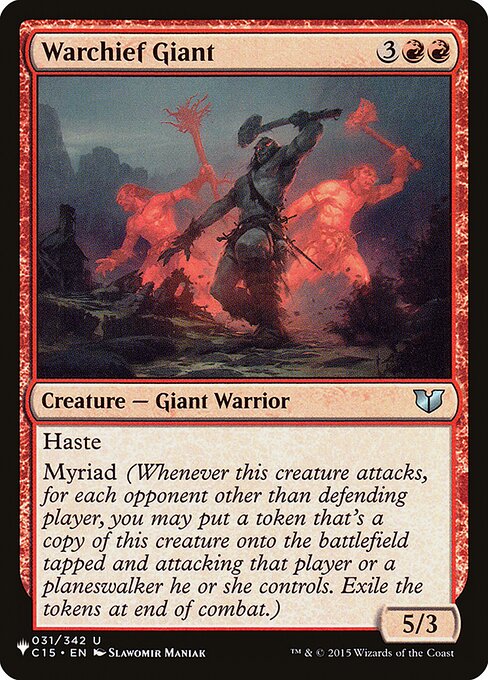 Magic the Gathering Card - Warchief Giant - MTG Circle