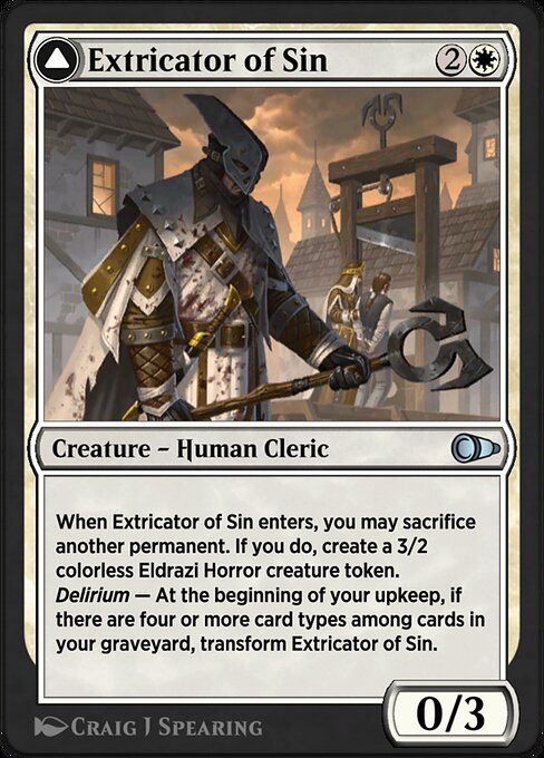 Magic the Gathering Card - Extricator of Sin - MTG Circle