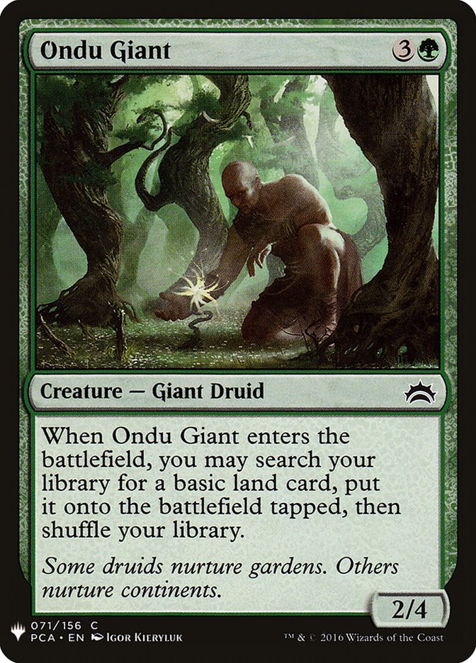 Magic the Gathering Card - Ondu Giant - MTG Circle
