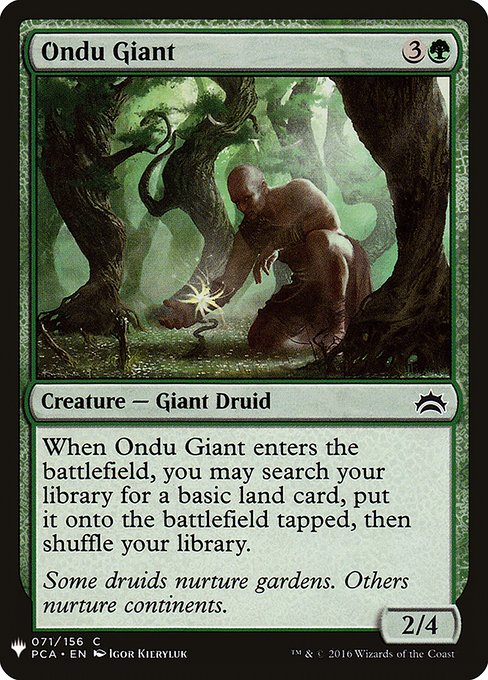 Magic the Gathering Card - Ondu Giant - MTG Circle