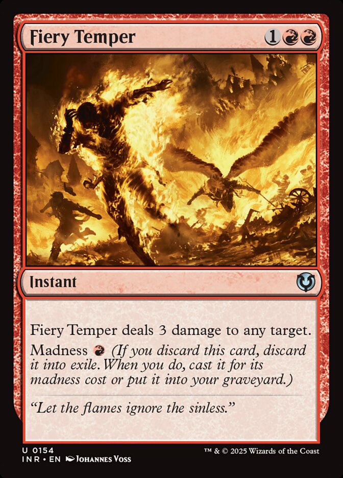 Magic the Gathering Card - Fiery Temper - MTG Circle