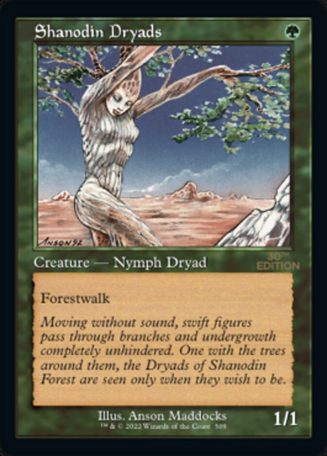 Magic the Gathering Card - Shanodin Dryads - MTG Circle