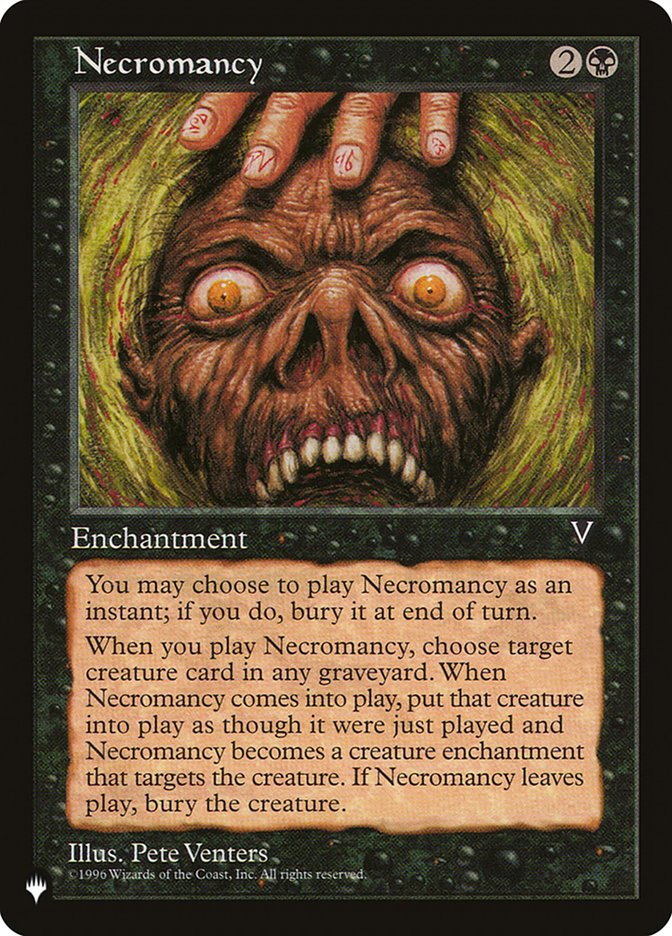 Magic the Gathering Card - Necromancy - MTG Circle