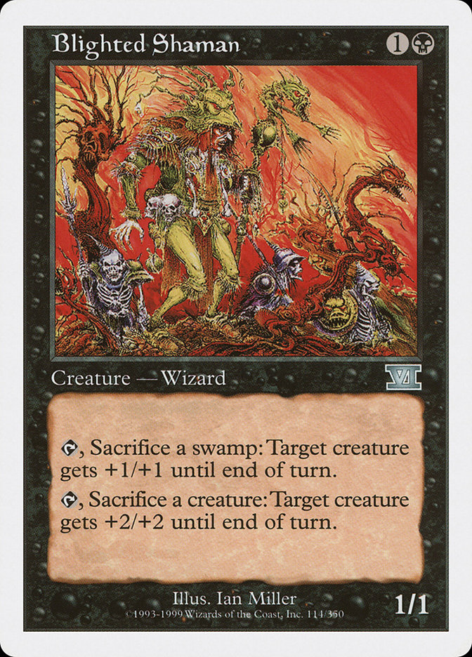 Magic the Gathering Card - Blighted Shaman - MTG Circle